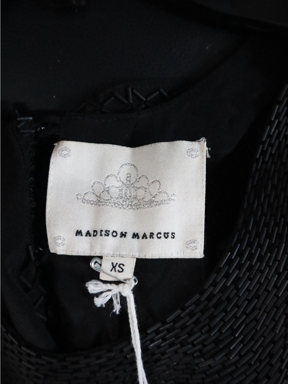 Madison Marcus Black Beaded Sleeveless Tank Top - Picture 4 of 5
